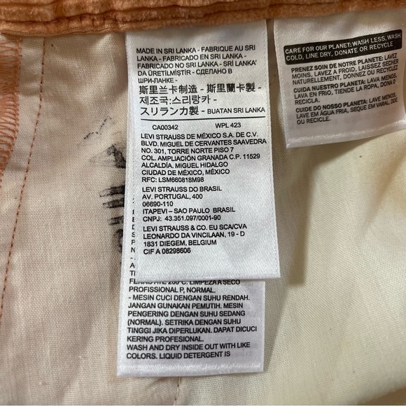 Levi’s Pants Trousers Math Club Flared High Rise Corduroy 70’s Casual Retro 32 - Picture 8 of 11